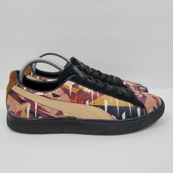 Puma X Naturel Clyde Moon Other - Puma X Naturel Clyde Moon Jungle Men's Multicolor Shoes 364445 01 US Size 9